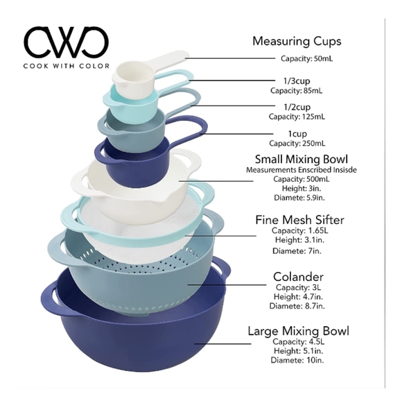 8 Piece Mixing Bowl Set - Picture 2 of 7